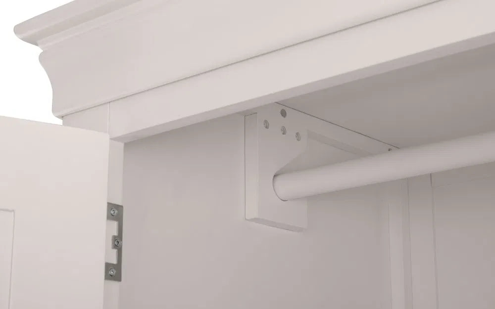 Fidel Light Grey Wood Double Wardrobe